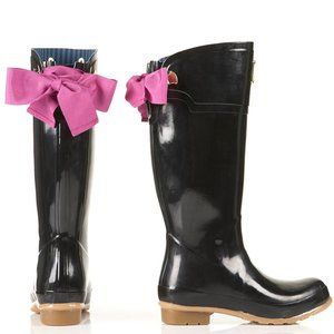 Joules Evedon Tall Black Rainboot